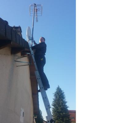 Antenne sur Pignon